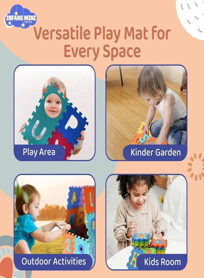 Infans Mini Alphabet Mats for Kids, EVA Interlocking Puzzle Foam Mat for Kids Soft & Durable, Ideal for Early Learning Alphabet and Number in Playtime-36 Pieces(Medium, Multicolour) - Image 5